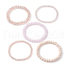 30Pcs 30 Styles Faceted Round Glass Beaded Stretch Bracelet Sets BJEW-JB10423-2