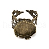 Cuff Brass Ring Cabochon Settings KK-G020-A-1