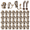   100Pcs Brass Clip-on Earring Findings FIND-PH0002-54A-1