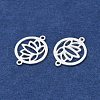 925 Sterling Silver Hollow Connector Charms STER-A046-01S-2