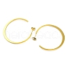 Ion Plating(IP) 304 Stainless Steel Ring Stud Earrings EJEW-K295-01B-G-2