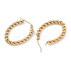 PVD Vacuum Plating 201 Stainless Steel Hoop Earrings EJEW-I309-60B-G-2