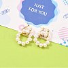 Mother's Day Jewellery 304 Stainless Steel Hoop Earrings EJEW-JE04327-3