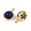 Natural Dyed Agate Pendants KK-A257-20G-4