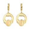 Ring 304 Stainless Steel Dangle Earrings EJEW-L283-083G-1
