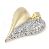 Brass Micro Pave Cubic Zirconia Pendants KK-Q821-02G-2