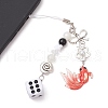 2Pcs Acrylic Gemtone Plastic Phone Hand Strap Chains HJEW-JM03025-5