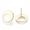 Brass Stud Earring Findings KK-N186-54G-2