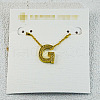 Brass Initial Pendant Necklaces for Women FS-WG8E27F-07-1