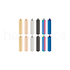 BENECREAT 12Pcs 6 Colors 304 Stainless Steel Pendants STAS-BC0003-86-7