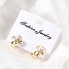 Flower Brass Hoop Earrings EJEW-S256-01D-G-3