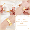 304 Stainless Steel Wide Cuff Bangles BJEW-WH0025-04-4