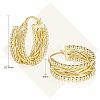 Brass Hoop Earrings FS-WGB426A-01-3