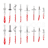 Unicraftale 16Pcs 8 Styles Halloween Alloy Enamel Pendants FIND-UN0003-02-1