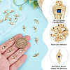 GOMAKERER 20Pcs Brass Micro Pave Cubic Zirconia Pendants KK-GO0002-10-5