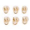 Brass Clip-on Earring Findings WG21877-11-1