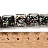 Handmade Dichroic Foil Glass Beads Strands DICH-U001-07H-4