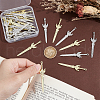 Unicraftale 32Pcs 2 Colors Rack Plating Alloy Big Pendants FIND-UN0002-85-4
