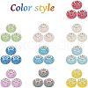 Resin Rhinestone European Beads RPDL-NB0001-11-5