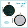 Flat Round ABS Wall Mounted Brooch Organizer Display Boards AJEW-WH0554-84B-2