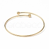 Ion Plating(IP) Adjustable 304 Stainless Steel Wire Cuff Bangle Making MAK-F286-02G-3
