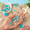 20Pcs 10 Styles Ocean Theme Transparent Resin & white Wood Big Pendants RESI-TA0001-88-6