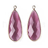 Cat Eye Stone Pendants G-S377-001-3