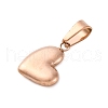 Ion Plating(IP) 304 Stainless Steel Charms STAS-I127-068RG-2
