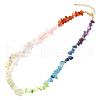 Bohemian Natural Mixed Stone Chip Beaded Chakra Necklaces VV5535-5