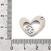 201 Stainless Steel Pendants STAS-A116-01P-04-3