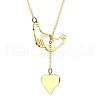 Simple and Stylish Stainless Steel Lariat Necklaces WC5409-10-1