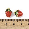 Brass Enamel Pendants KK-H072-18G-10-3