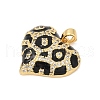 Brass Micro Pave Cubic Zirconia Pendants KK-R221-01G-01-2