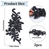 3D Flower Polyester Embroidery Ornament Accessories DIY-WH0488-07-2