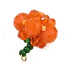 Halloween Theme Glass Seed Beads Pendants PALLOY-MZ00775-02-3