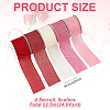 MAYJOYDIY US 5 Rolls 5 Colors Burlap Lace Rolls OCOR-MA0001-32-2