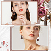 SOFPLATE 50Pcs Wood Stud Earring Finding FIND-SP0001-19B-5