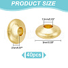 40Pcs Brass Spacer Beads KK-LP0001-10-2
