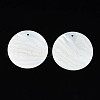 Natural Freshwater Shell Pendants SHEL-N026-178-2