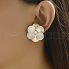Sweet Zinc Alloy Flower Stud Earrings for Date Valentine's Day Gift WA0186-1
