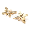 Rack Plating Brass Micro Pave Cubic Zirconia Pendants KK-M280-13G-01-2