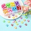200Pcs 8 Colors Transparent Butterfly Acrylic Beads TACR-YW0001-90-5