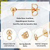DICOSMETIC 100Pcs 304 Stainless Steel Ball Stud Earring Post STAS-DC0011-28-4