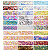  5 Bags 5 Styles Plastic Nail Art Glitter Sequins MRMJ-TA0001-32-2