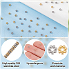 HOBBIESAY 60Pcs 2 Colors 304 Stainless Steel Spacer Beads STAS-HY0001-49-5