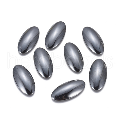 Non-magnetic Synthetic Hematite Cabochons G-P162-04-15x30mm-1