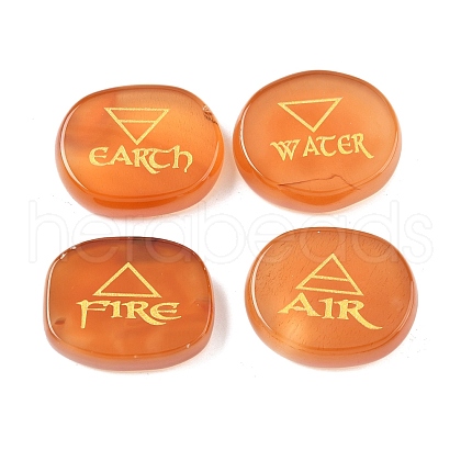 4Pcs 4 Styles Natural Carnelian Display Decorations G-F786-02D-02-1