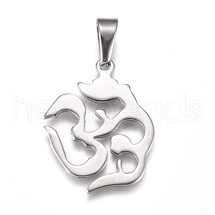 Yoga 304 Stainless Steel Pendants X-STAS-I135-28P-1