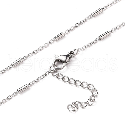 304 Stainless Steel Cable Chain Necklaces NJEW-JN03169-01-1