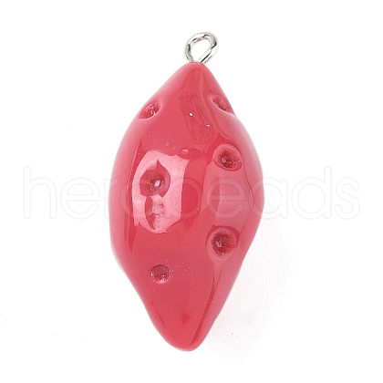 Opaque Resin Pendants RESI-G107-04C-1